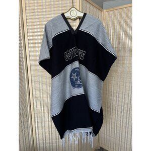 Dallas Cowboys NFL Poncho / Woven Embroidered Fringe